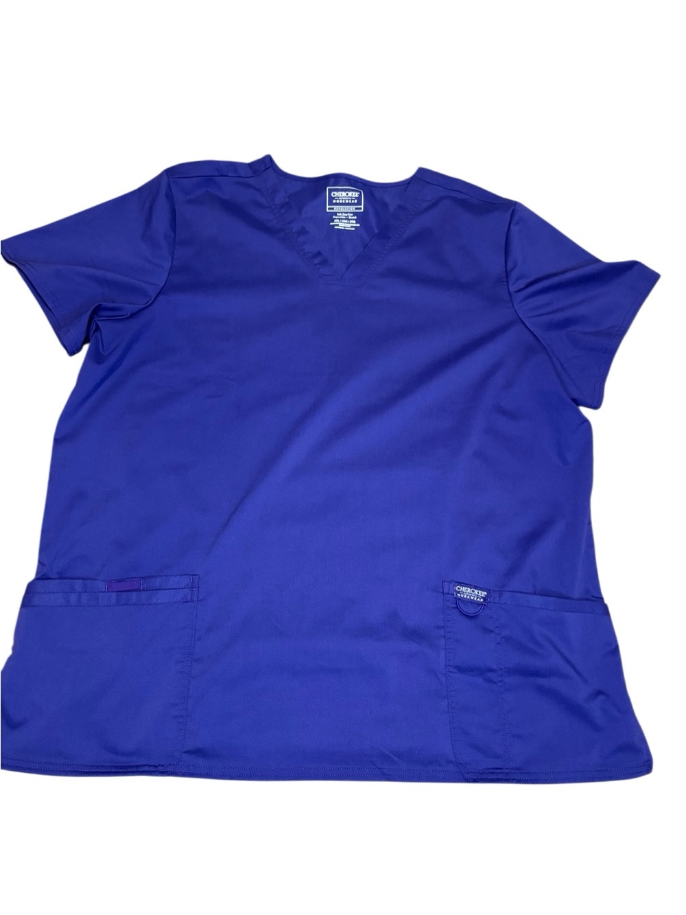 Cherokee Workwear Revolution Purple Scrub Top. Size XL. Great Condition!!
